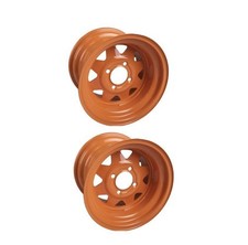 2 Pk Genuine Scag 481851 12 4 Lug Powder Coated Gold Wheel Rim 24-x12.00-12
