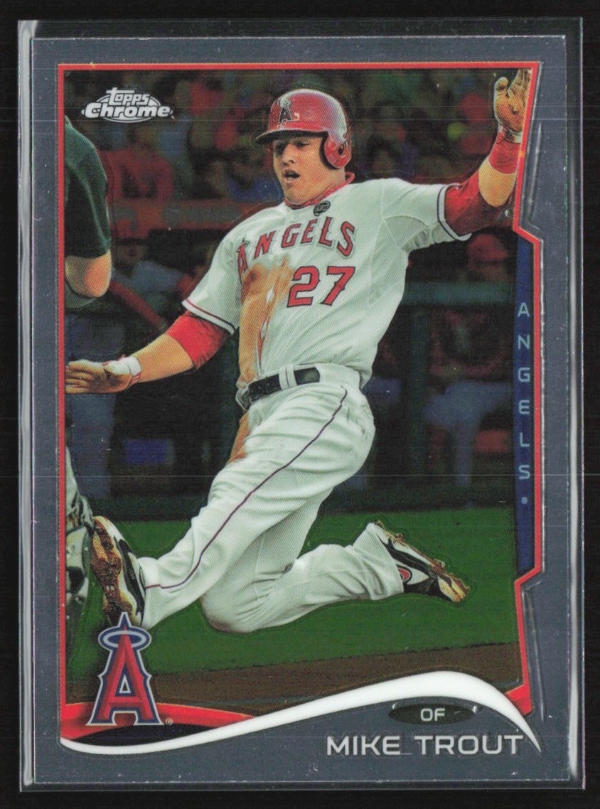 Mike Trout 2014 Topps Chrome E #1 Los Angeles Angels