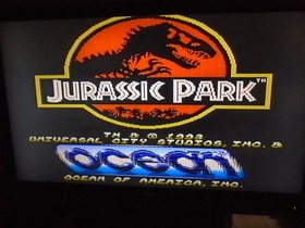 Jurassic Park (Nintendo Entertainment System NES 1993) Authentic Tested Cleaned