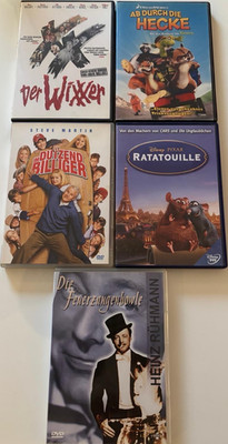 DVD Paket Filme Mix   Ratatouille, Der Wixxer, Ab durch die Hecke u.a.