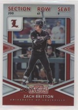 2020 Panini Elite Extra Edition College Tickets Holo Prizm Zach Britton 01wi