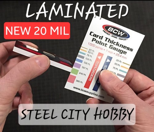 ⭐ BCW  LAMINATED Trading Card Thickness Gauge Toploader & Magnetic Case Sizing ⭐