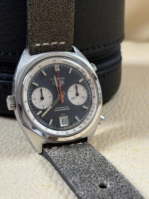 Vintage Herrenuhr Heuer Carrera Chronograph Ref: 1153N Buren Cal. 12 Mick Jagger