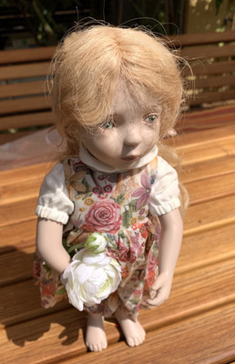 Nicole Marschollek Märchenpuppe ''Däumelinchen'' Limitiert auf 29 Weltweit 35 cm