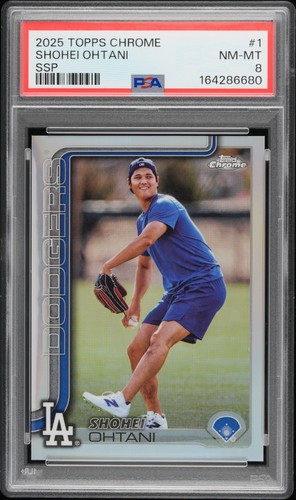 2025 TOPPS CHROME SSP #1 SHOHEI OHTANI PSA 8