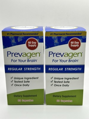 LOT OF 2 NEW PREVAGEN REGULAR STRENGTH 120 CAPSULES TOTAL (2 x 60)  SEALED