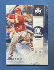 2018 Panini Diamond Kings Mike Trout Dual Game-Used Jersey 32/99 Angels DKM-MT