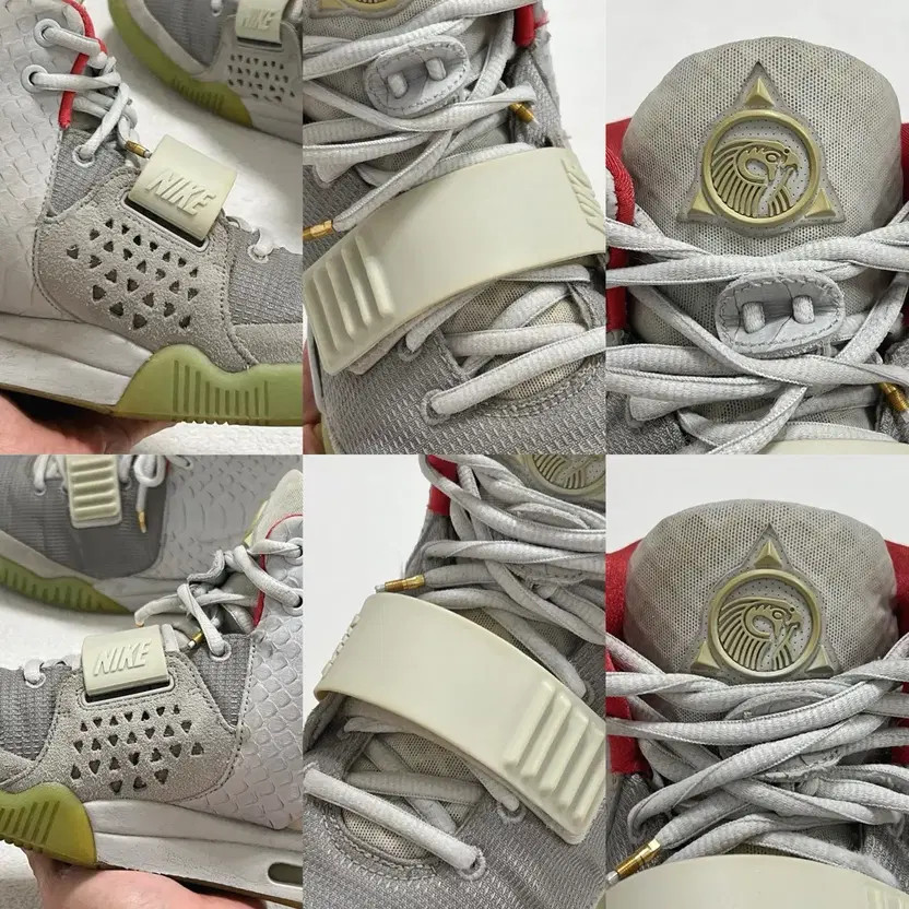 Nike Air Yeezy 2 Pure Platinum Wolf Grey Sneakers US 10 (280) thumbnail 10