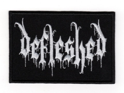 Defleshed Embroidered Sew-on Patch | Swedish Thrash Death Metal Music Band Logo