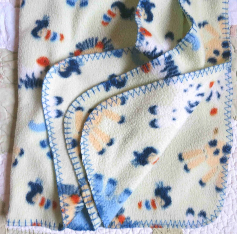 Baby Connection джунгли животных зеленый флис w слонов зебра Baby одеяло б/у в отличном состоянии - Изображение 2 из 3