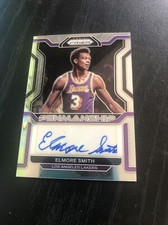 2021-22 Prizm Elmore Smith Penmanship Auto Autograph #PM-ESM Lakers + Bonus Card