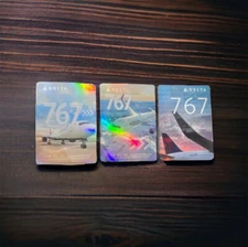 Delta Air Lines Boeing 767 Series 3 Pilot Trading Cards Airbus Aviation Set New