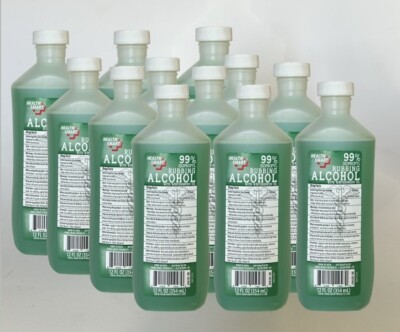 Health Smart  Isopropyl Rubbing Alcohol 99% 12 Bottles x 12 fl.oz