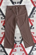Vintage Levi s 517 Sta-Prest Brown Pants Rare Cotton Version 32 J11