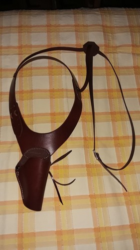 Leather Stubnose Revolver Shoulder Holster Rig (Up to 2.5" barrel) New - Picture 3 of 9
