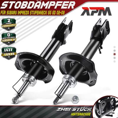 2x Stoßdämpfer Gasdruck Hinten für Subaru Impreza Stufenheck GG GD 2002-2008