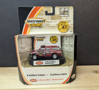 Matchbox 50 Years 2000 Chevrolet Suburban Fire 1/64 NIB | eBay