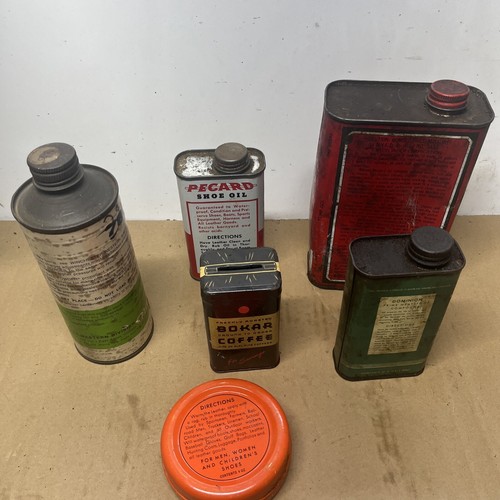 Vintage Lot Of 6 Metal Product Containers - Picture 5 of 5