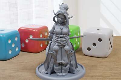 Harlow the Sciurian Sexy Pin-Up - 3D Printed Minifigures for Fantasy Miniature T