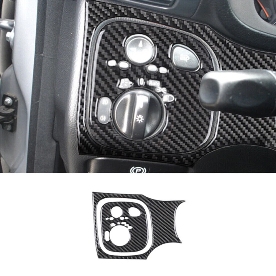 Kit de cubierta interior completo de fibra de carbono de 17 piezas para Mercedes-Benz Clase C W203 Foto 2 de 4