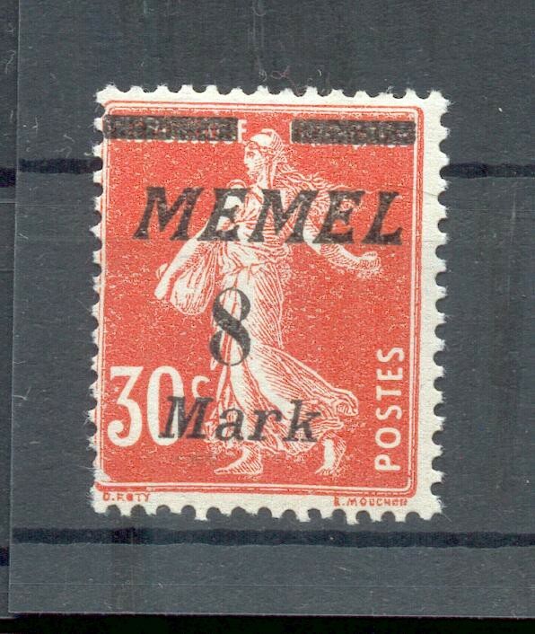 Memel 112II ABART** MNH POSTFRISCH BPP (G9545