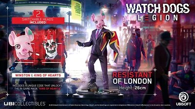 Ubisoft Collectibles Watch Dogs Legion Figur - The Resistant of London 26cm NEU