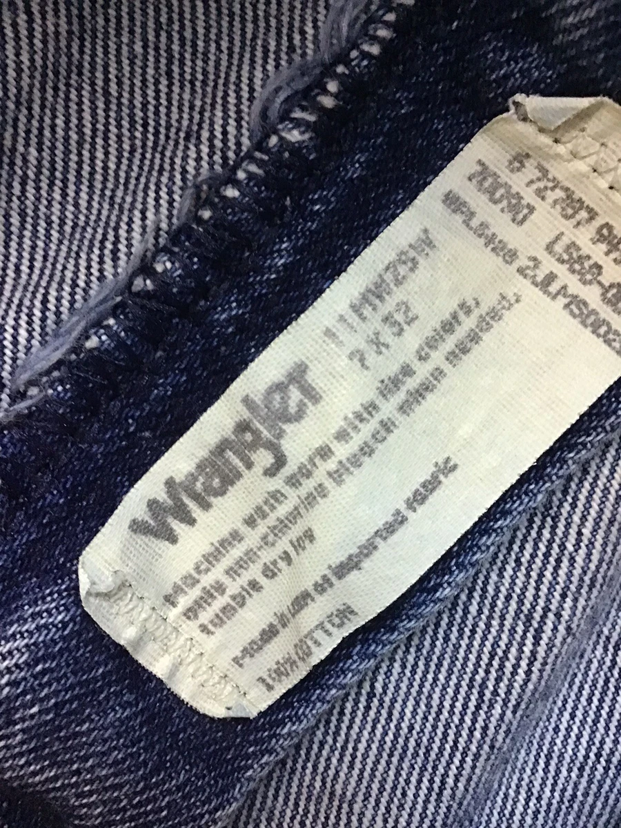 Wrangler jeans tag numbers discount