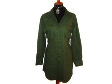 Nice Bb Dokota Olive Green Knee Length Shirt/jacket, Sz. S