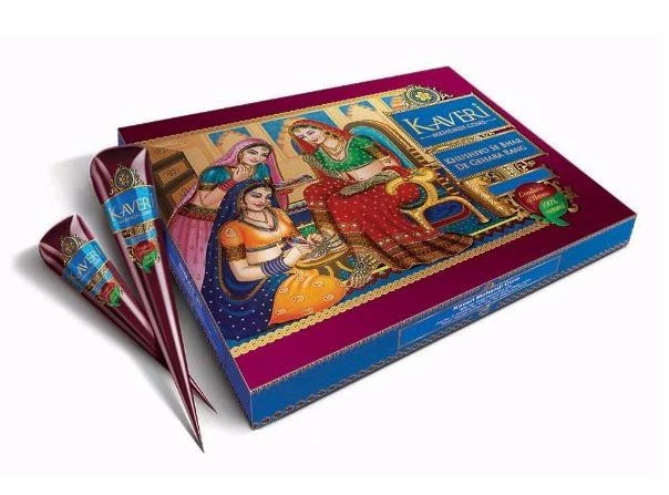 Conos de henna Kaveri natural tatuaje temporal arte corporal tinta Mehandi elige cantidad 25 gm Foto 3 de 4