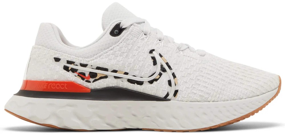 Nike React Infinity Run Flyknit 3 Leopard Womens Running Shoe Size 6.5