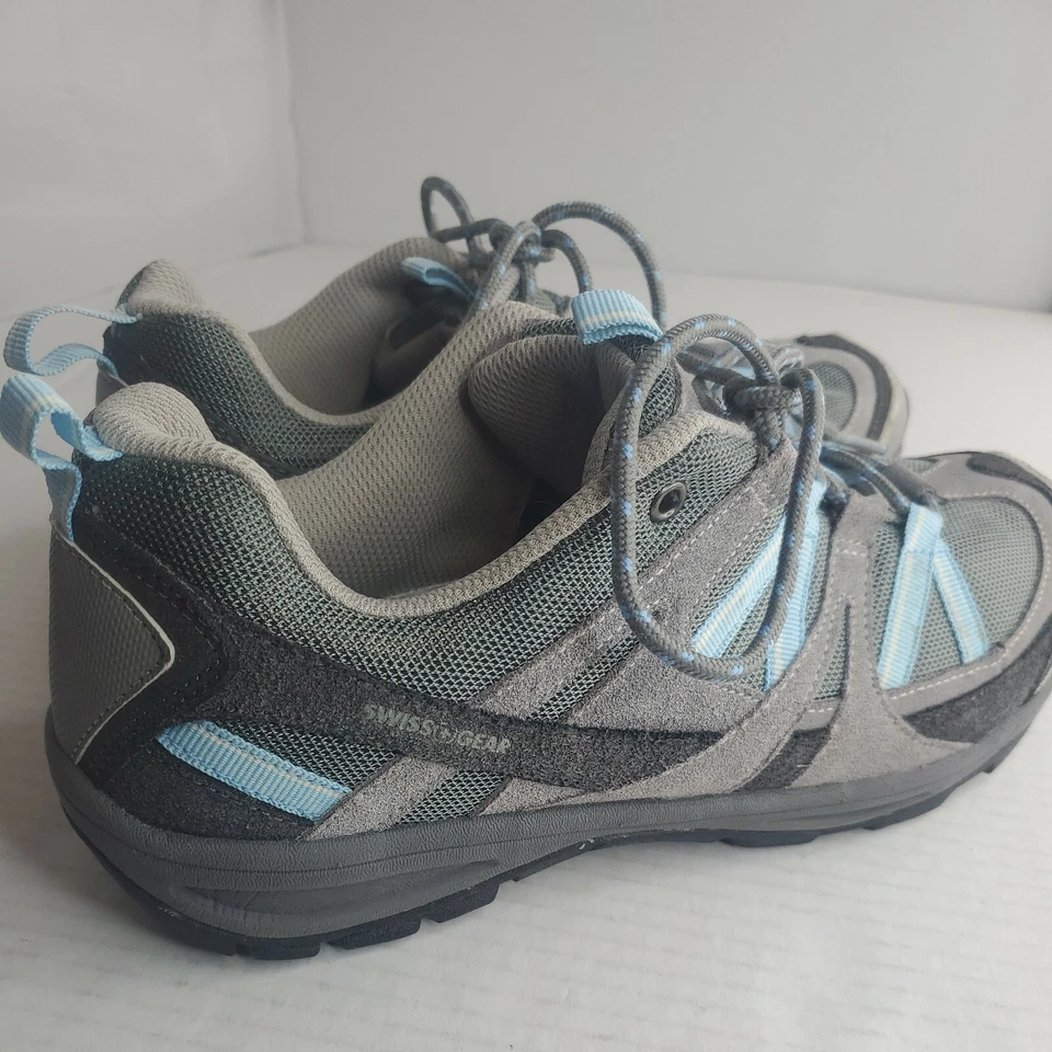 Zapatos deportivos de senderismo Swiss Gear para mujer talla 9,5 gris azul multicolor gamuza Foto 4 de 4