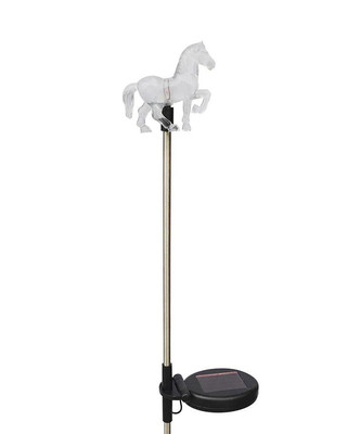 Solar Powered Horse Landscape Garden Stake Color Changing LED Light