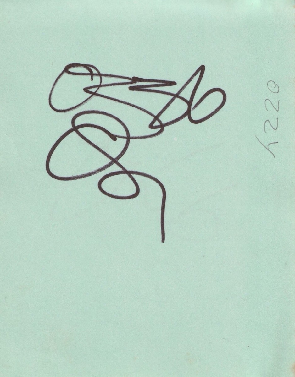 Ozzy Osbourne Hand Signed Autograph Page. Black Sabbath, Master of
