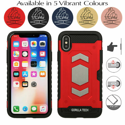 Gorilla Tech Magnet Card Slot Armour Case Schutzhülle Stoßfest Robuste Rückseite