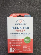 Wondercide Flea And Tick Spot On For Large Dog 3 Monthly Applications  NEW 