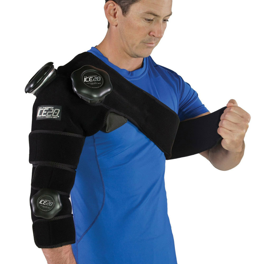 Ice20 Ice Therapy Shoulder Arm Elbow Cold Compression Wrap Pain Relief/Strap/Bag eBay