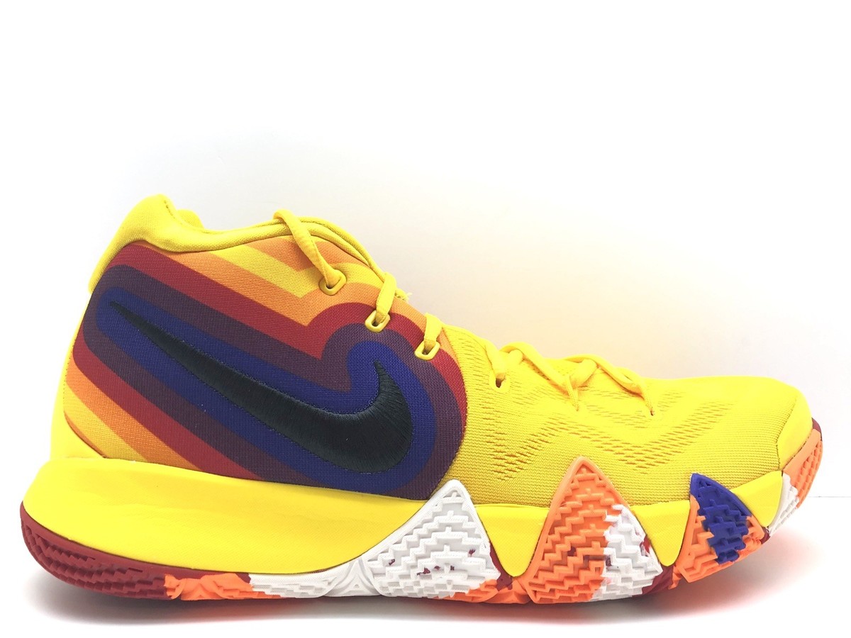 NIKE KYRIE 4 70's DECADE PACK AMARILLO BLACK SAIL AA2897 700 sz