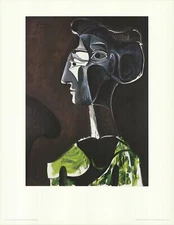 PABLO PICASSO Grand Profile (no text) 35.5" x 27.5" Offset Lithograph 1986 Moder