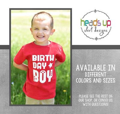 Birthday Boy Shirt Toddler Birthday Shirt 1 2 3 4 5 One Two Three Four Five Tee