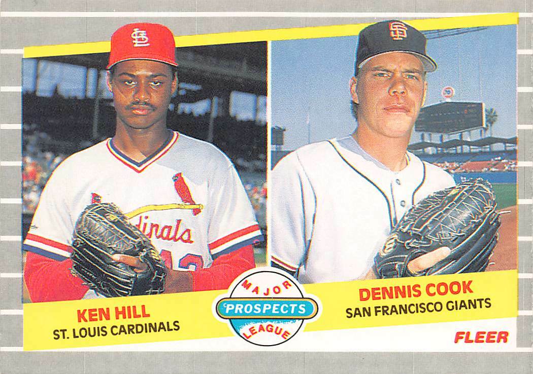 1989 Fleer #652 Ken Hill RC Rookie Card St. Louis Cardinals