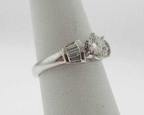 NEW Genuine 0.55cttw Diamonds Solid Platinum Engagement Ring FREE Sizing - Picture 2 of 6