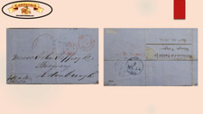 GO) 1861 DOMINICA, BRITISH POST OFFICE ABROAD, CIRCULATED TO EDINBURGH, XF