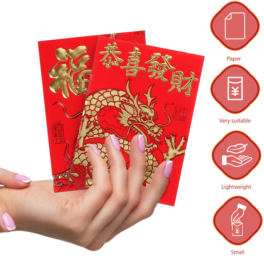 BKPP THE RED ENVELOPE グッズ 60 Pcs Red Envelope Bag Envelopes Chinese Lucky Money Pocket