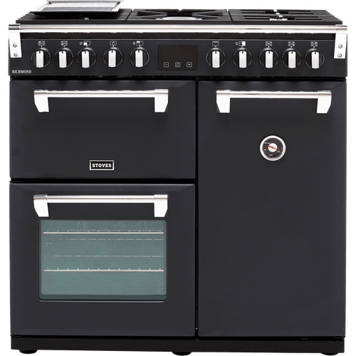 Stoves Richmond S900DF 90cm Dual Fuel Range Cooker 5 Burners A/A/A