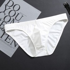 Mens Low Rise Swimming Briefs Bikini Triangle Pouch Underwear Swimwear Beachwear