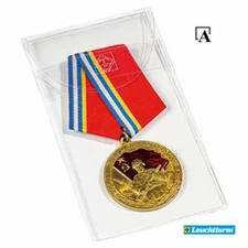 Leuchtturm Schutz Hüllen Taschen für Orden Medaillen bis 50x100 mm Menge wählen