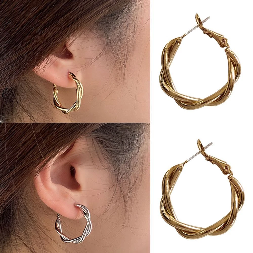Round online circle earrings