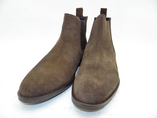 Tommy Hilfiger SIGNATURE Chelse Boots Botines Hombre Zapatos Cuero Marrón 42 - Imagen 3 de 11