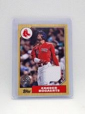 2022 Topps Series 2 Xander Bogaerts Relic 1987 Variation Boston Red Sox 