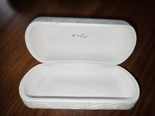 Oakley Jumbo White Embossed Eyeglasses Sunglasses Hard Shell Case 6.5" x 2.75"